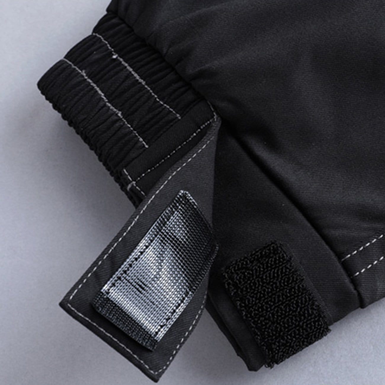 Techwear Bright Line Velcro Thick Fleece Cargo Pants