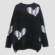 Dark Love Ripped Knitted Sweater