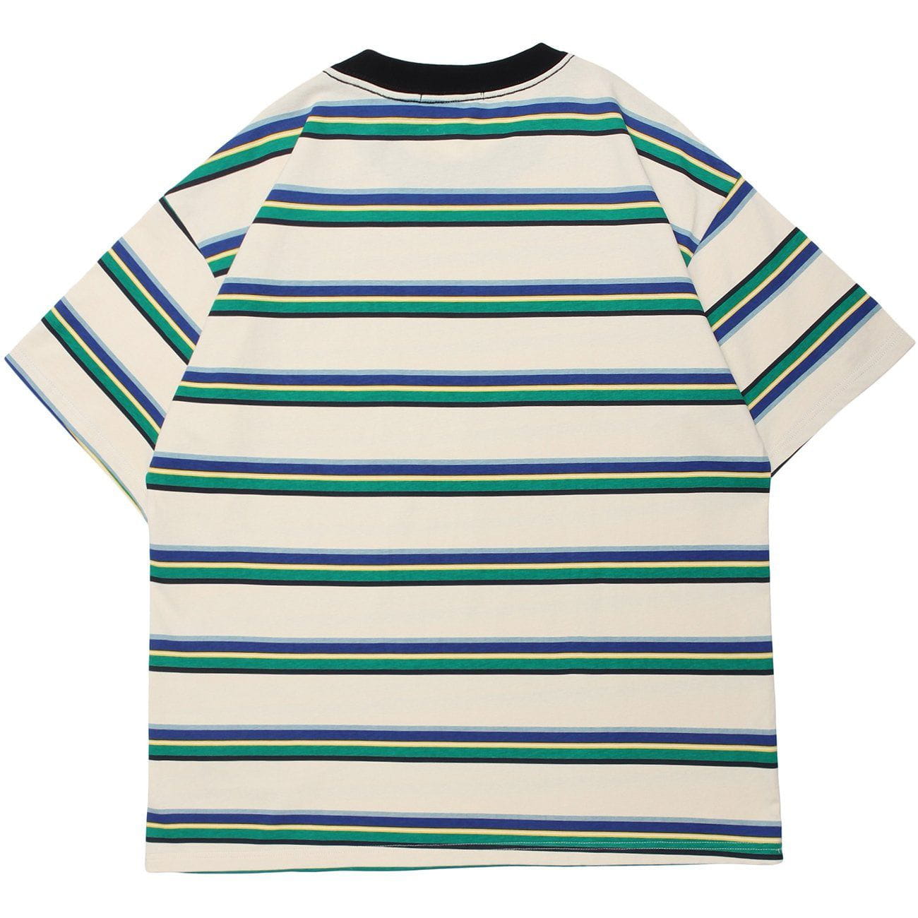 Striped Bright Color Matching T-Shirt