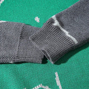 Little Dinosaur Cartoon Print Knit Sweater