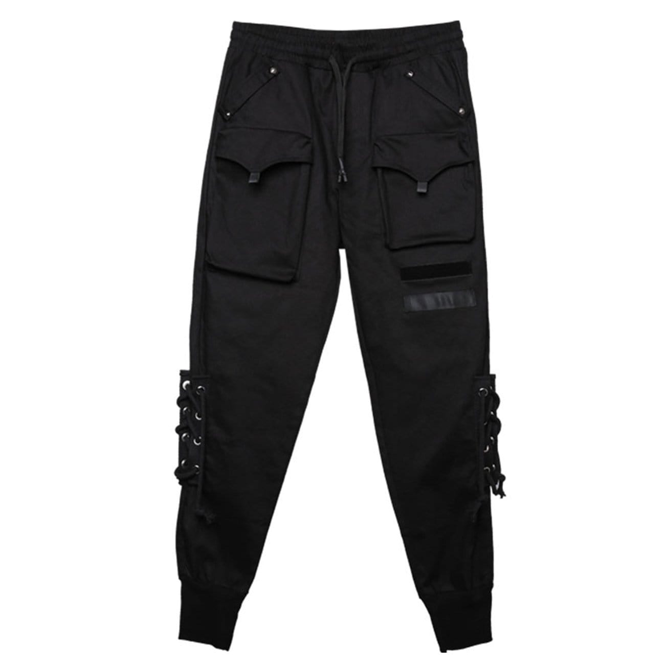Personality Straps Cargo Pants