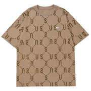Letters Grid Graphics T-Shirt