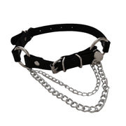 Dark Love Chain PU Clavicle Chain Collars