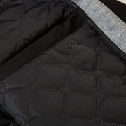 Dark Double Patchwork Hooded Winter Coat