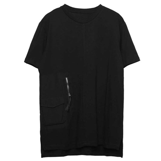 Dark Functional Zipper Pockets T-Shirt