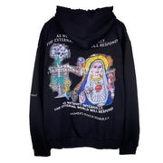 Our Lady of The Skull Print Hoodie
