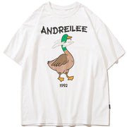 Green Furry Duck Graphic T-Shirt