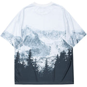 Snow Mountain Print T-Shirt