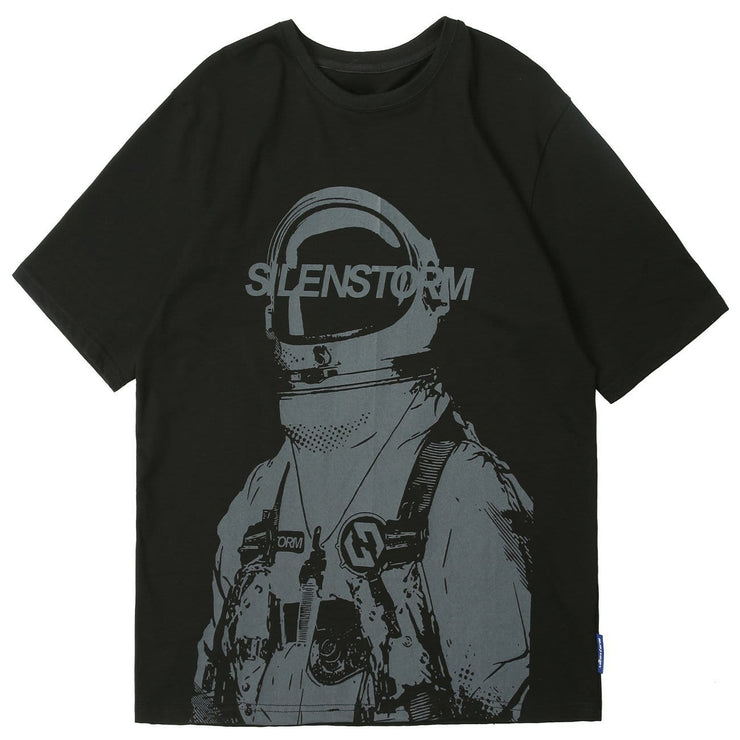 Space Astronaut Graphic Cotton T-Shirt