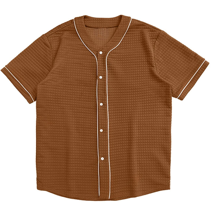 Vintage Waffle Short-Sleeved Shirt