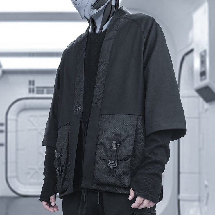 Cyberpunk Patchwork Cardigan Jacket