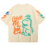 Graffiti Letter Dinosaur Graphic T-Shirt