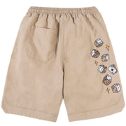 Dice Embroidered Shorts