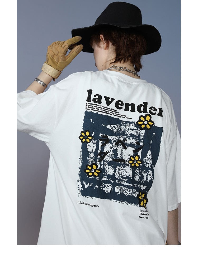 Lavender T-Shirt MugenSoul Streetwear Brands Streetwear Clothing  Techwear