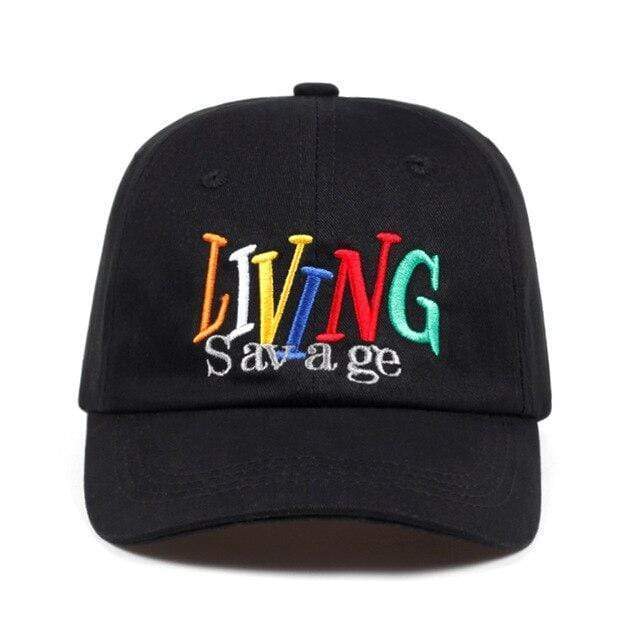 Living Savage Dad Hat MugenSoul Streetwear Brands Streetwear Clothing  Techwear