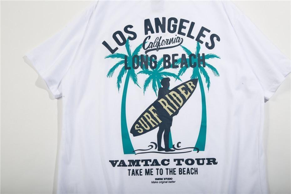 Long Beach T-Shirt MugenSoul Streetwear Brands Streetwear Clothing  Techwear
