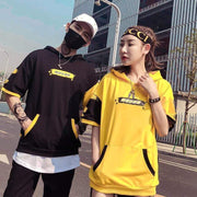 Mouse Hooded T-Shirt MugenSoul Streetwear Brands Streetwear Clothing  Techwear