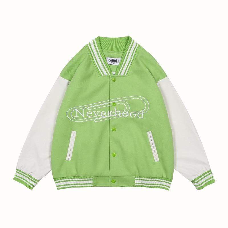 Neverhood Varsity Jacket MugenSoul Streetwear Brands Streetwear Clothing  Techwear