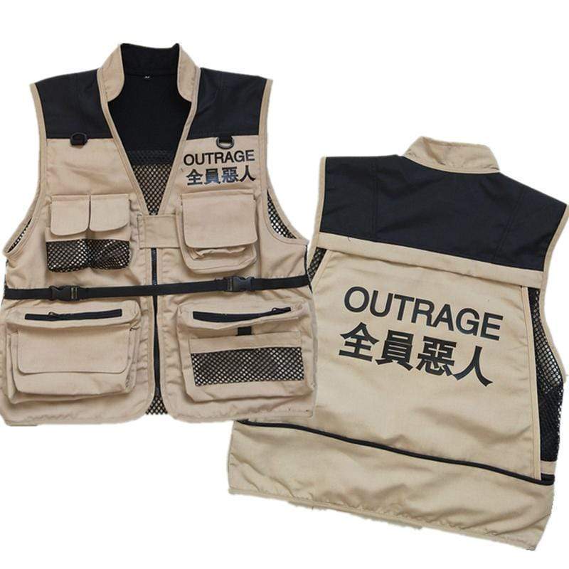 Outrage Vest MugenSoul Streetwear Brands Streetwear Clothing  Techwear