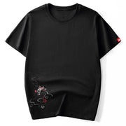 Phoenix Embroidered Sukajan T-shirt MugenSoul Streetwear Brands Streetwear Clothing  Techwear
