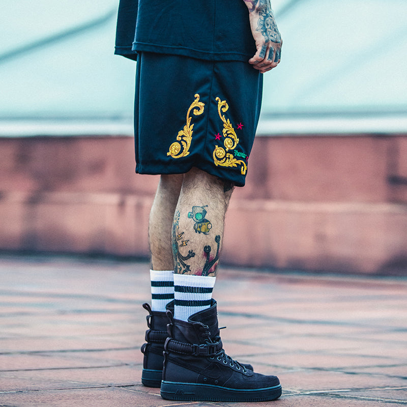 Dope Embroidered Shorts