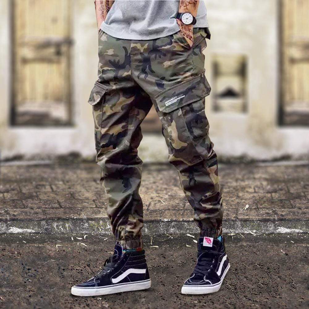 Shinjitsu Camouflage Joggers MugenSoul Streetwear Brands Streetwear Clothing  Techwear