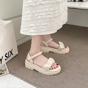 Glamour Pleated Strap Sandals
