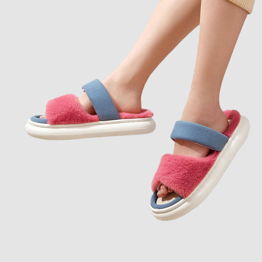 Candy Color Linen Slippers