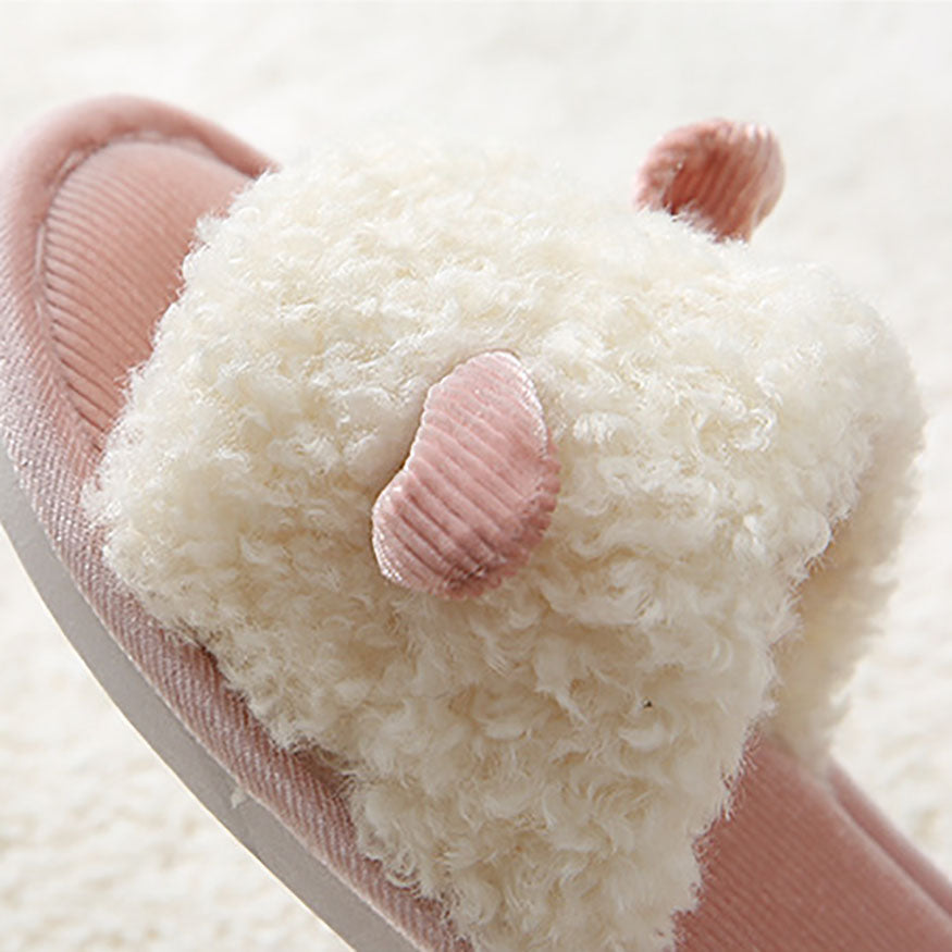 Cute Lamb Linen Slippers