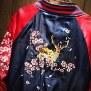 Sika Deer Sukajan Souvenir Jacket MugenSoul Streetwear Brands Streetwear Clothing  Techwear