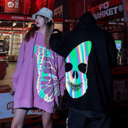 Skullerfly Reflective Hoodie MugenSoul Streetwear Brands Streetwear Clothing  Techwear