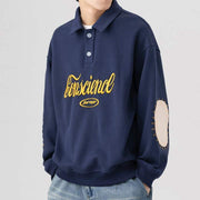 Embroidered Letters Conscience Soft Cotton Sweatshirt