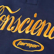 Embroidered Letters Conscience Soft Cotton Sweatshirt