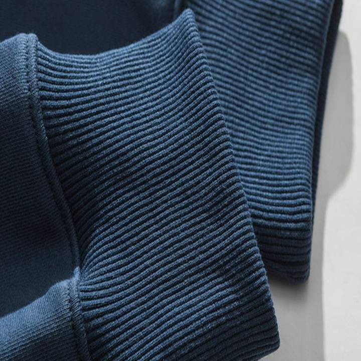 Two-piece Printed Round Collar Sweatshirt