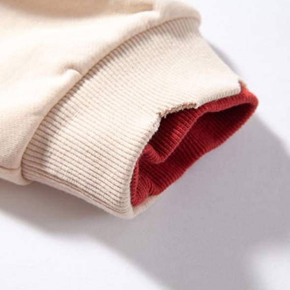 Printed Underocks Ripped Double Colors Soft Cotton Sweatshirt