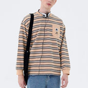 Printed Stripe Vintage Bear Soft Cotton Sweatshirt