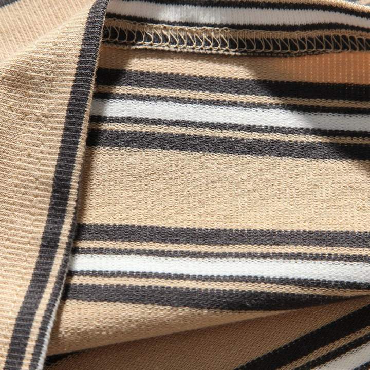 Printed Stripe Vintage Bear Soft Cotton Sweatshirt