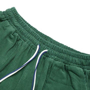 Wide Fit Elastic Waistband Corduroy Shorts