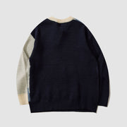 Sailboat Embroidery Knit Sweater