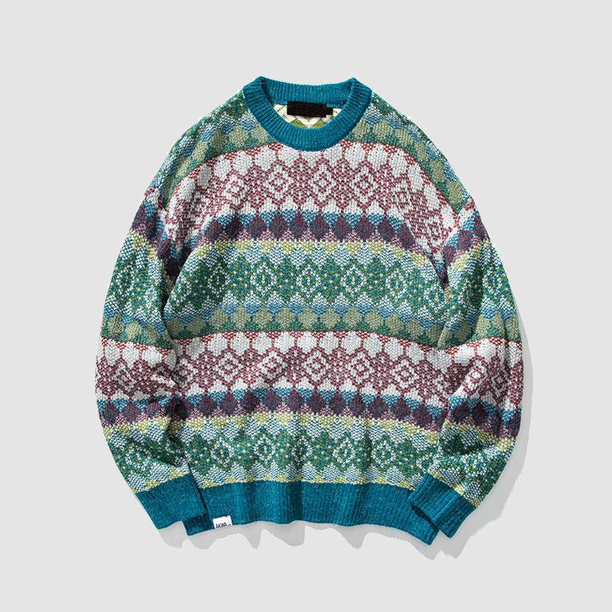 Vintage Splicing Sweater