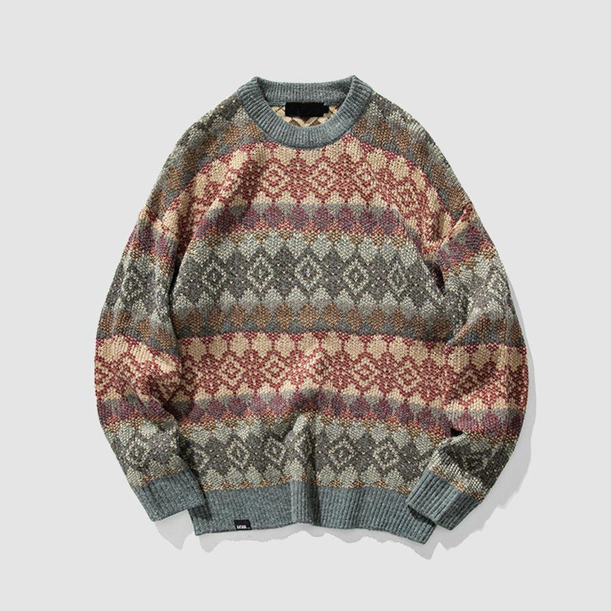 Vintage Splicing Sweater