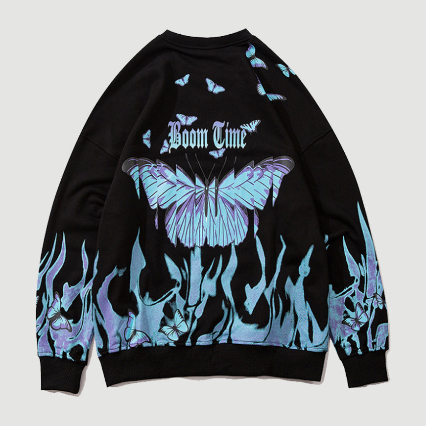 ButterflyFlame Printed Sweatshirt