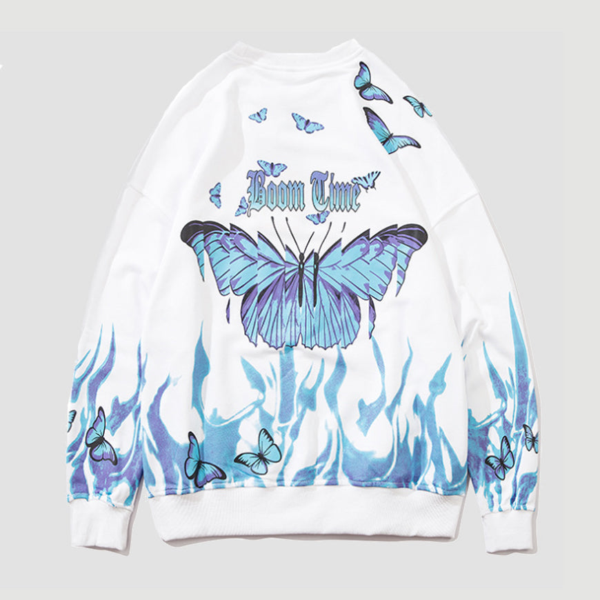ButterflyFlame Printed Sweatshirt
