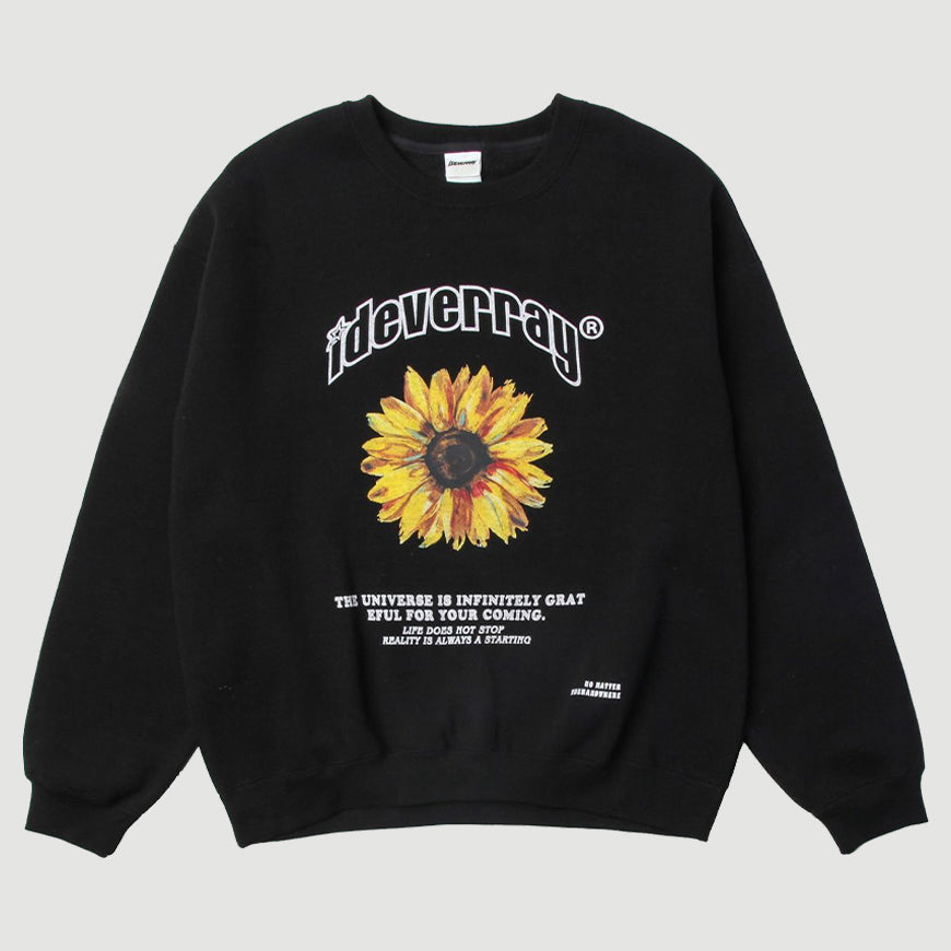 Sunflower Print Sweatshirt