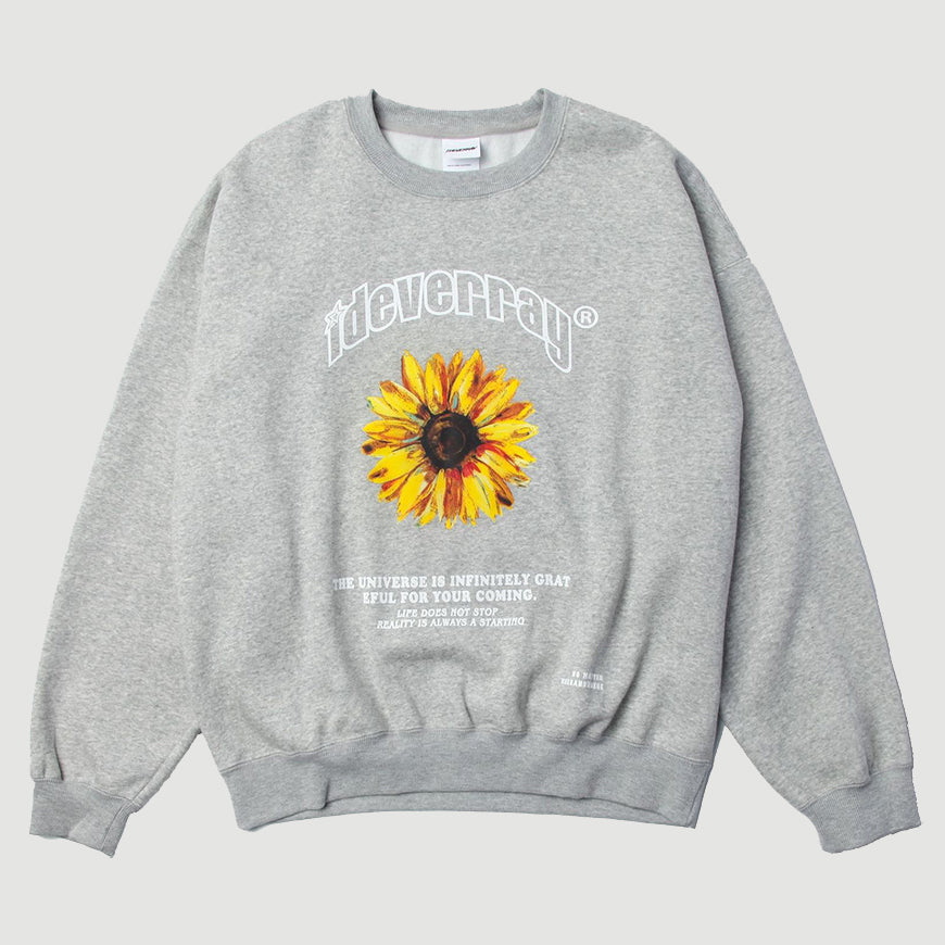 Sunflower Print Sweatshirt