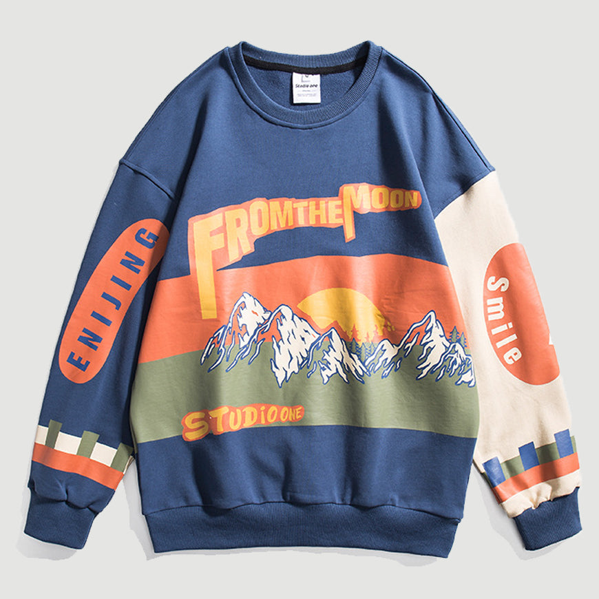Colorblock Sunset Sweatshirt