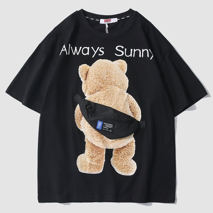 Patch Backpack Bear T-Shirt