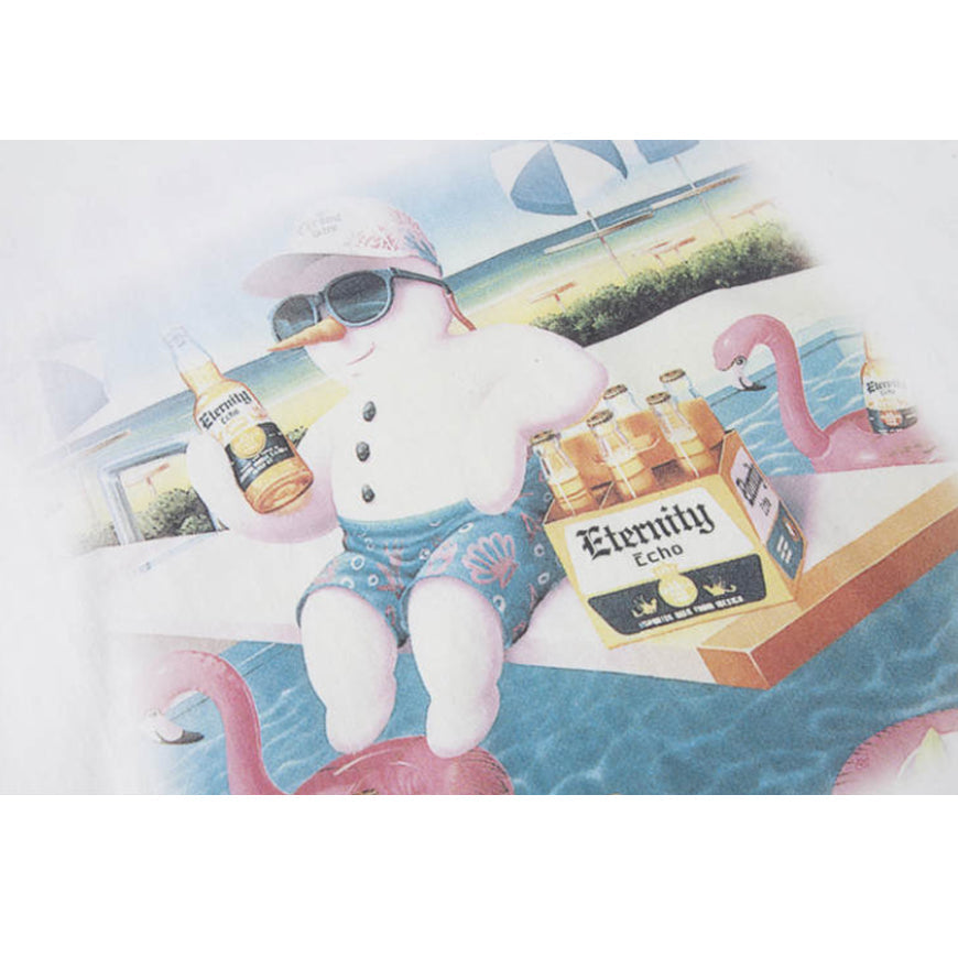 Drinking Snowman Summer T-Shirt