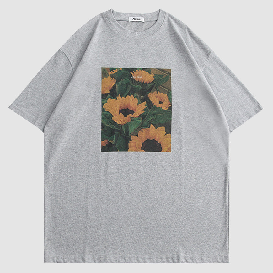 Sunflower Print T-Shirt