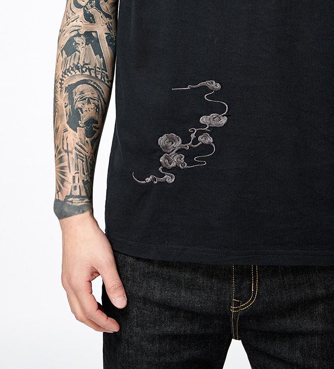 The Kirin Embroidered Sukajan T-shirt MugenSoul Streetwear Brands Streetwear Clothing  Techwear